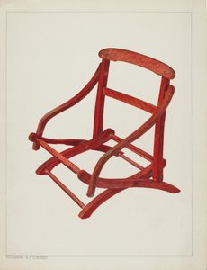 Lasten kokoontaitettava tuoli, n. 1938.