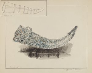 Lasikukkapidike, c. 1936. tekijältä Magnus S. Fossum