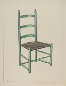 Tikaiden selkätuoli - nimeltään Jolting Chair, c. 1936.