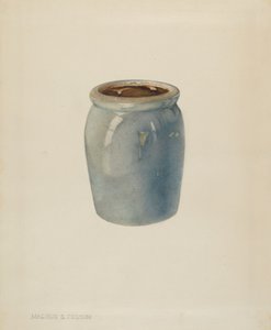 Pottery Jam Jar, c. 1938.
