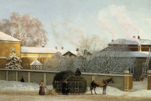 Annankatu kylmänä talviaamuna tekijältä Magnus von Wright