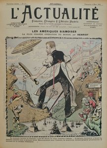 Karikatyyri Panaman kanavan rakentamisesta ja sitä ympäröivästä tiedotusvälineestä, LActualite-lehden kansi, 9. maaliskuuta 1902