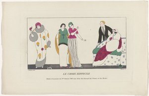 Journal des Dames et des Modes, 1. tammikuuta 1913: Vaikea valinta tekijältä Maire