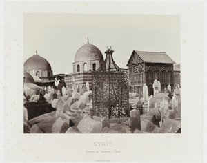 Gezicht op een begraafplaats in Damascus (Syyria/Groups of Tombs - Damaskos) Muinainen arkkitehtuuri: Egypti, Kreikka, Vähä-Aasia: Valokuva-albumi (sarjan nimi)