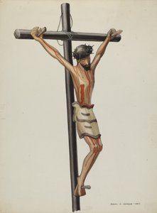 Bulto, krusifiksi, c. 1937 tekijältä Majel G. Claflin