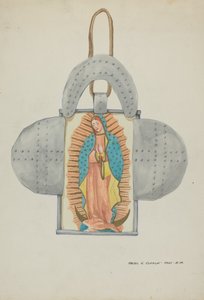 Käsin piirretty Guadalupe tinamuodossa, n. 1937. tekijältä Majel G. Claflin