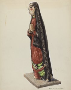Our Lady of Guadalupe Bulto, n. 1938. tekijältä Majel G. Claflin
