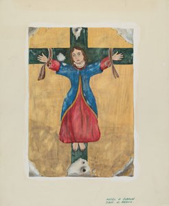 Pyhän Liberatan maalaus, n. 1939. tekijältä Majel G. Claflin