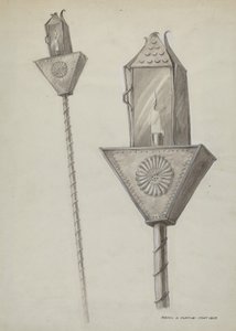 Penitente Processional Lantern, n. 1937. tekijältä Majel G. Claflin