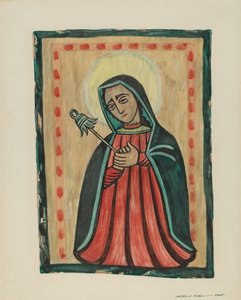 Alttaritaulu - Surun Neitsyt Maria Nuestra Senora de los Siete Dolores, n. 1938. tekijältä Majel G. Claflin