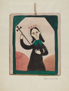 Neitsyt alttaritaulu, n. 1937. tekijältä Majel G. Claflin