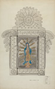 Tin Niche, joka sisältää Guadeloupe Bulk, c. 1936. tekijältä Majel G. Claflin