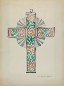 Tina ja maalattu lasiristi, n. 1937. tekijältä Majel G. Claflin