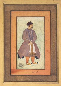 Muotokuva Akbar Suuresta 1542-1605, Mughal-keisari, 1500-luvun toinen puoli. tekijältä Manohar