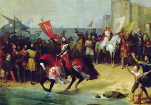 Alfonso Viisaan Cádizin takaisinvaltaus vuonna 1262 (öljy kankaalle)