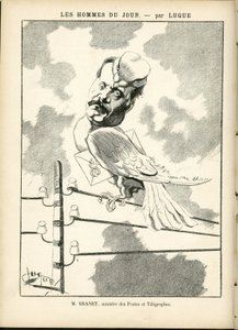 Manuel Luquen (1854-1919) kuvitus elokuvassa La Caricature (1880) tekijältä Manuel Luque