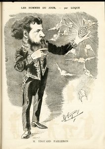 Manuel Luquen (1854-1919) kuvitus elokuvassa La Caricature (1880) tekijältä Manuel Luque