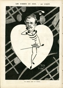 Manuel Luquen (1854-1919) kuvitus elokuvassa La Caricature (1880) tekijältä Manuel Luque