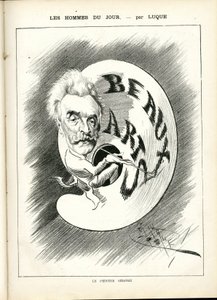 Manuel Luquen (1854-1919) kuvitus elokuvassa La Caricature (1880) tekijältä Manuel Luque