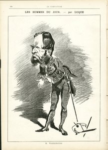 Manuel Luquen (1854-1919) kuvitus elokuvassa La Caricature (1880) tekijältä Manuel Luque