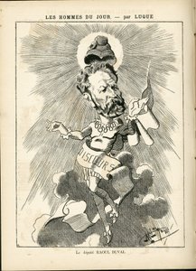 Manuel Luquen (1854-1919) kuvitus elokuvassa La Caricature (1880) tekijältä Manuel Luque