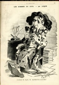 Manuel Luquen (1854-1919) kuvitus karikatyyrin (1880) kanteen tekijältä Manuel Luque