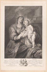 Maria Kristus-lapsen kanssa Sancta Virgo (nimi esineessä)