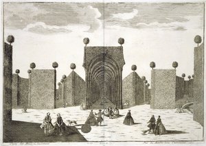 Topiary Gardens, Delights of the Villa Castellazzo, Domenico Felice Leonardi, julkaistu 1743 tekijältä Marc