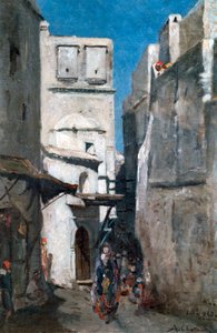Katu Algerissa, c1864-1892 tekijältä Marc-Alfred Chataud