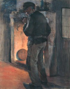 Vanha talonpoika (pastelli paperille kankaalle) tekijältä Marc Aurele de Roy Suzor Cote