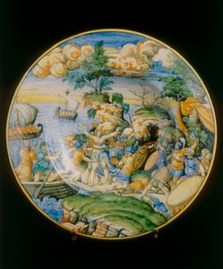 Elenan raiskaus, Marcantonio Raimondin levy, joka on säilytetty Firenzen Museo Nazionale del Bargellossa tekijältä Marcantonio (attr.to) Raimondi