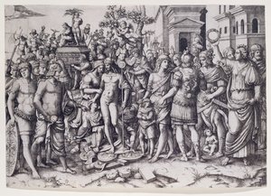 Triumph (kaiverrus) tekijältä Marcantonio Raimondi