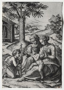 Palmupuun Madonna tekijältä Marcantonio Raimondi