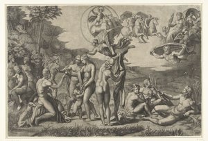 Pariisin tuomio tekijältä Marcantonio Raimondi