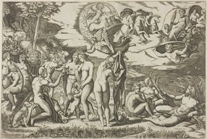 Pariisin tuomio tekijältä Marcantonio Raimondi