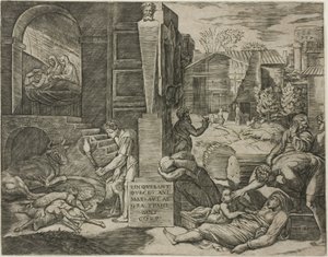 Morbetto tai Frygian rutto tekijältä Marcantonio Raimondi