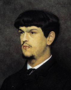 Marcel Andre Baschet (1862-1941) Claude Debussyn muotokuva tekijältä Marcel Andre Baschet