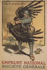 Societe Generalen mainosjuliste "Kansallinen lainaus" tekijältä Marcel Falter