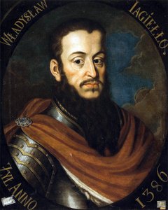 Ladislas II Jagellon (Puolan Ladislas II) (1352 tai 1362-1434) - Kuningas Vladislav II:n muotokuva. Jagiello, Bacciarelli, Marcello (1731-1818)