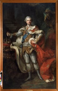Stanislaw II August Poniatowskin, Puolan ja Liettuan kansainyhteisön kuninkaan ja suurherttua (1732-1798) muotokuva, n. 1790 (öljy kankaalle)