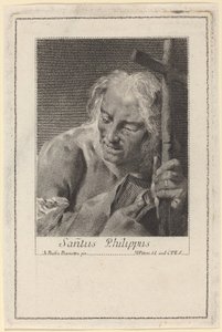 Pyhä Philip tekijältä Marco Alvise Pitteri after Giovanni Battista Piazzetta