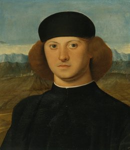 MUOTOKUVA NUORESTA MIEHESTÄ, JONKA USKOTAAN OLEVAN ALVISE DE FRANCESCHI. tekijältä Marco Basaiti