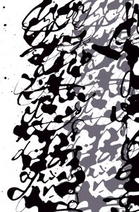 Asemic Writing, 2014 (tussi paperille)