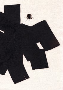 Musta, 2023 (muste paperille) tekijältä Marco Campedelli