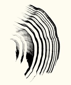 Vibration_01, 2023 (tussi paperille)
