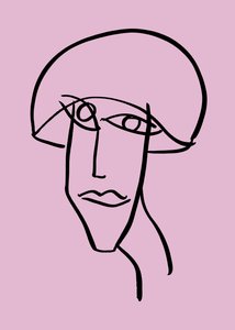 Nainen, 2019 (muste paperille) tekijältä Marco Campedelli