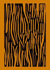 Wood, 2023 (linoleumi paperille) tekijältä Marco Campedelli