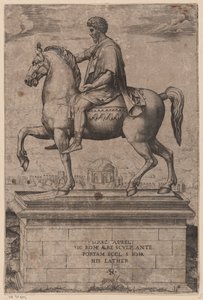 Marcus Aureliuksen ratsastuspatsas tekijältä Marco Dente
