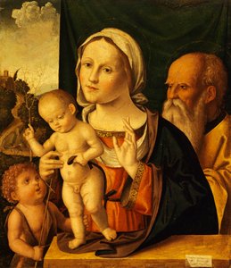 Pyhä keskustelu, Marco Palmezzano (n. 1459-1539), 52x61 cm