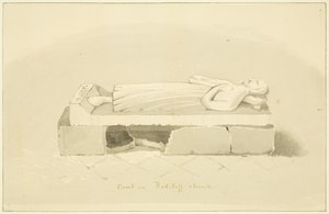 Sir John Lamingtonin hauta St Mary Redcliffessä (kynä ja akvarelli paperilla) tekijältä Marcus H. Homes